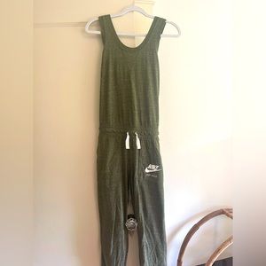 Green cross back Nike jumpsuit